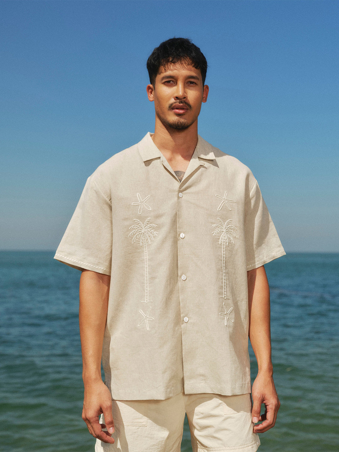 LAGUNA PALMS SHIRT - SAND