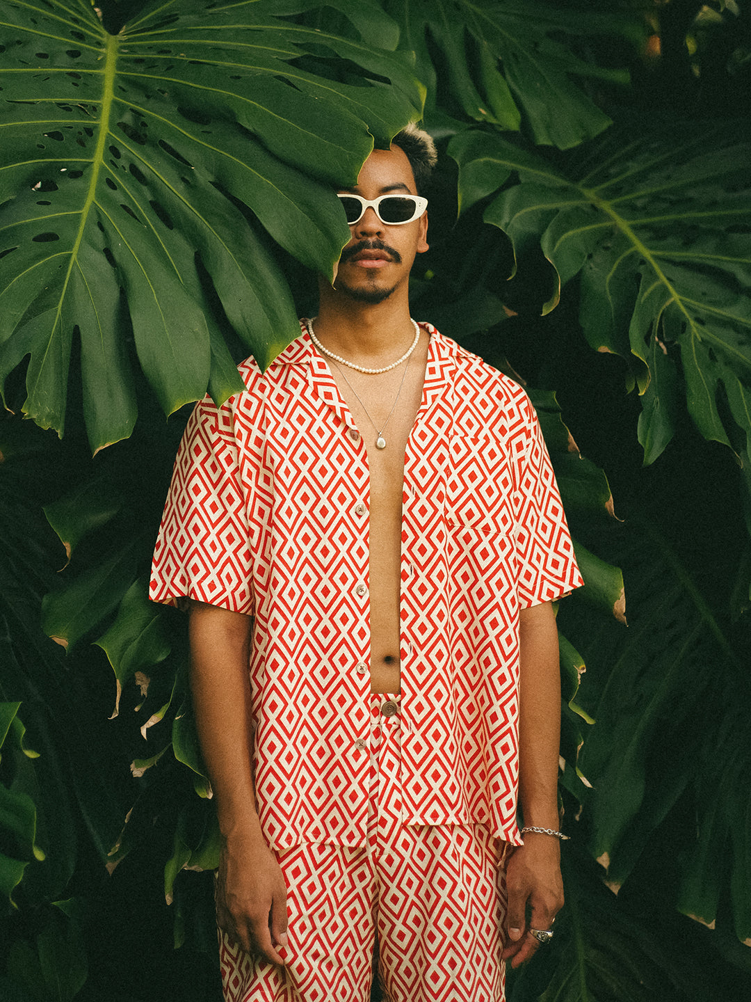 CUBAN SHIRT - SEA OF RUBY