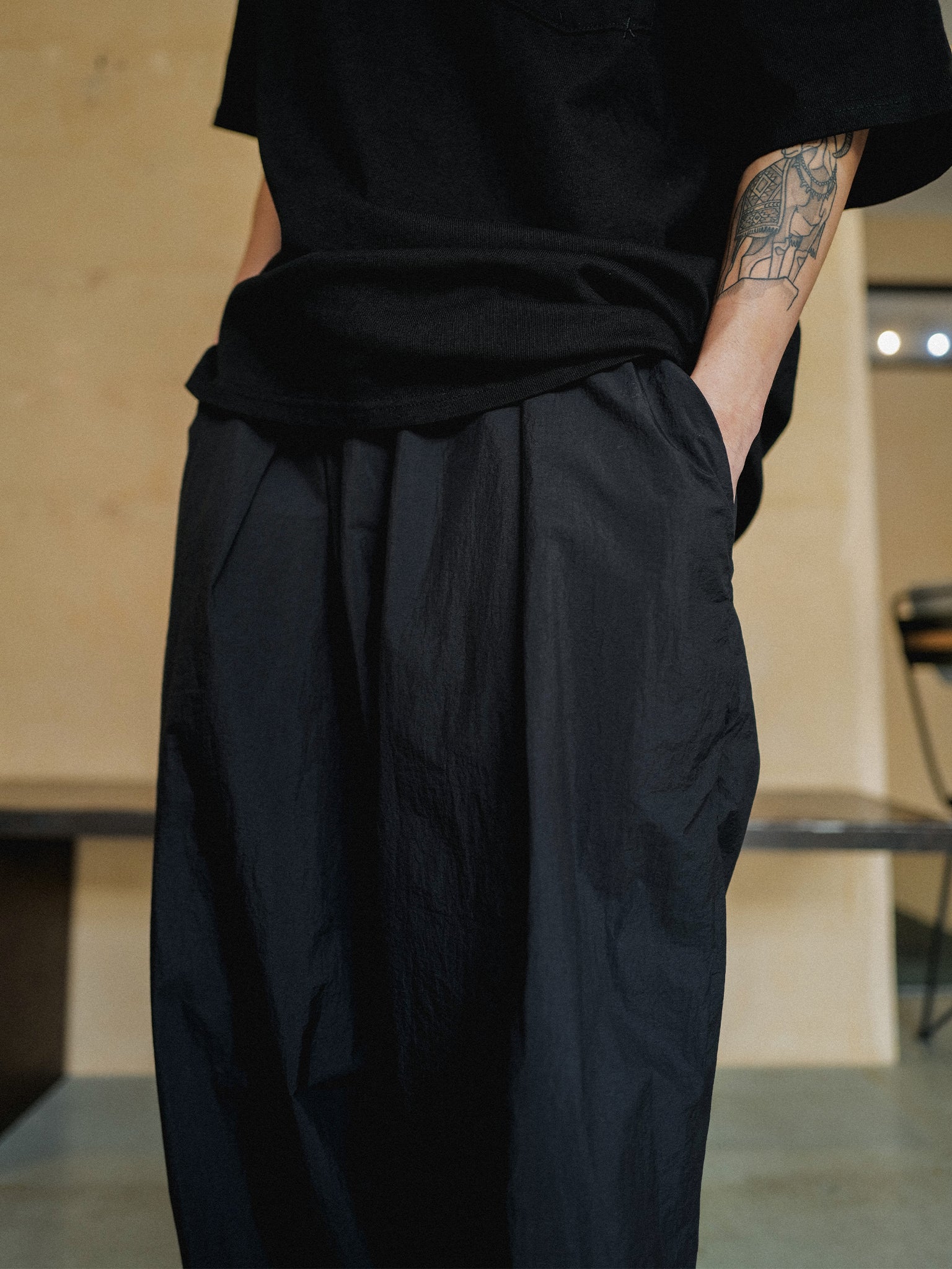 SEIGAIHA NYLON PANTS