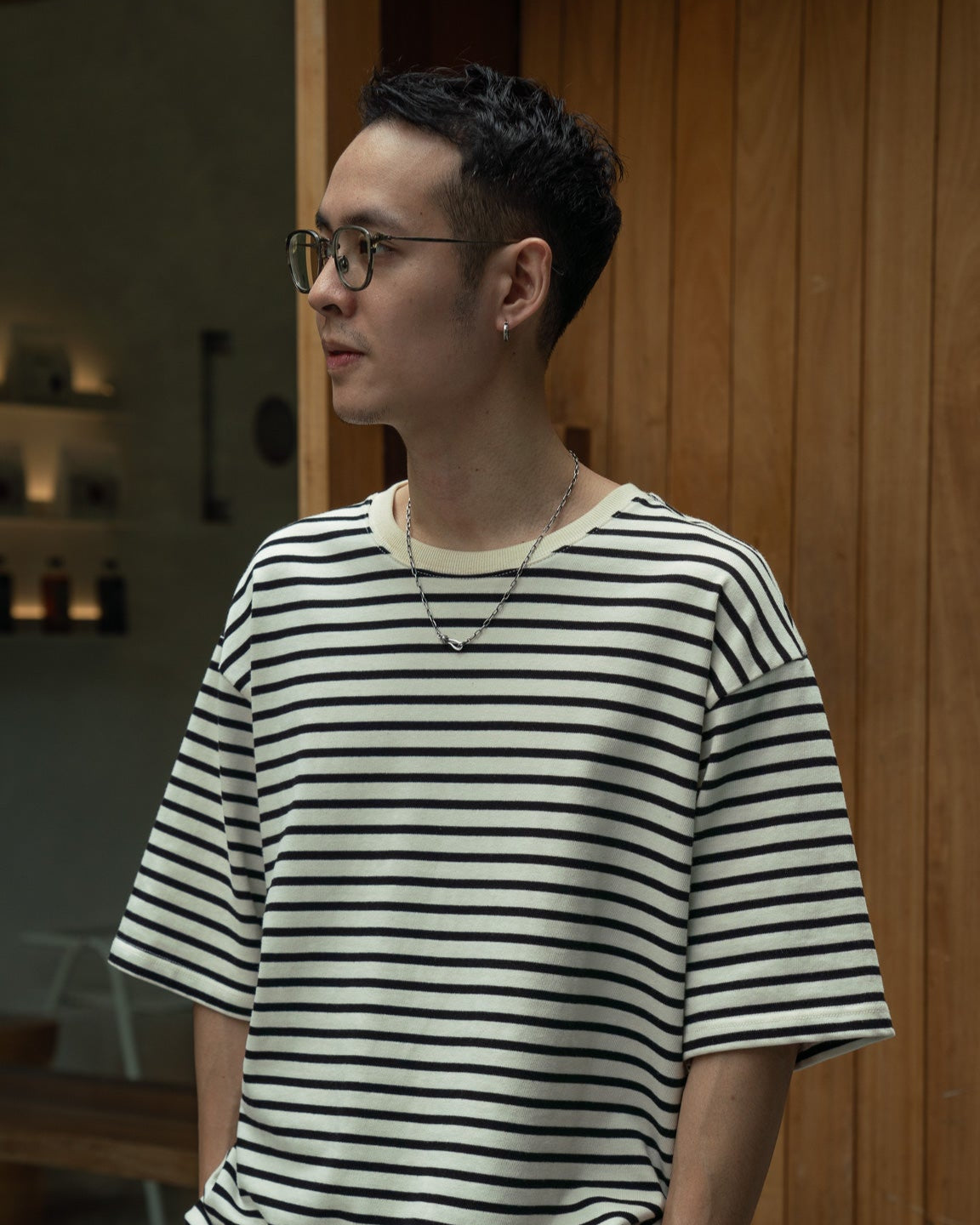 ASANOHA NIPPON STRIPE TEE