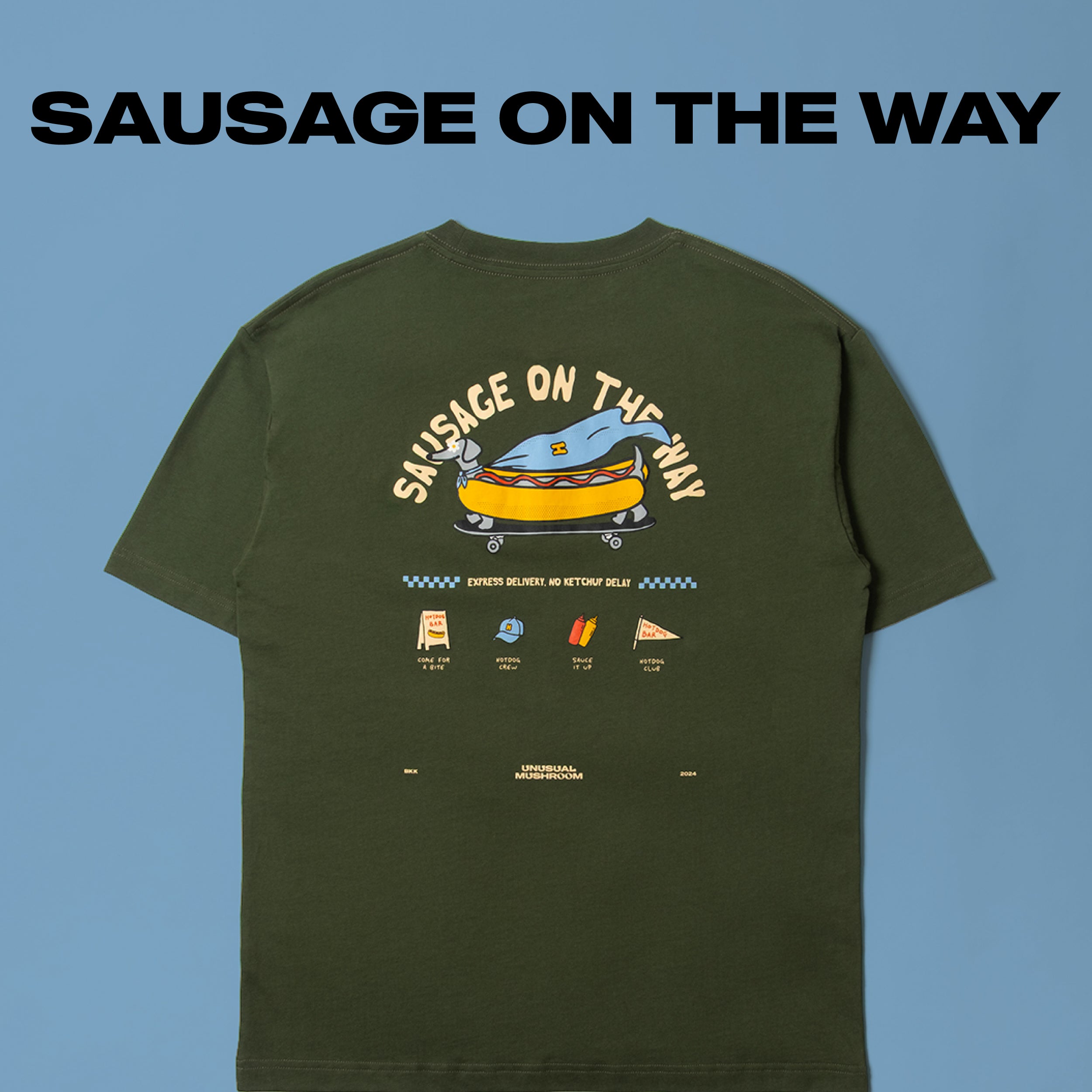 SAUSAGE ON THE WAY TEE