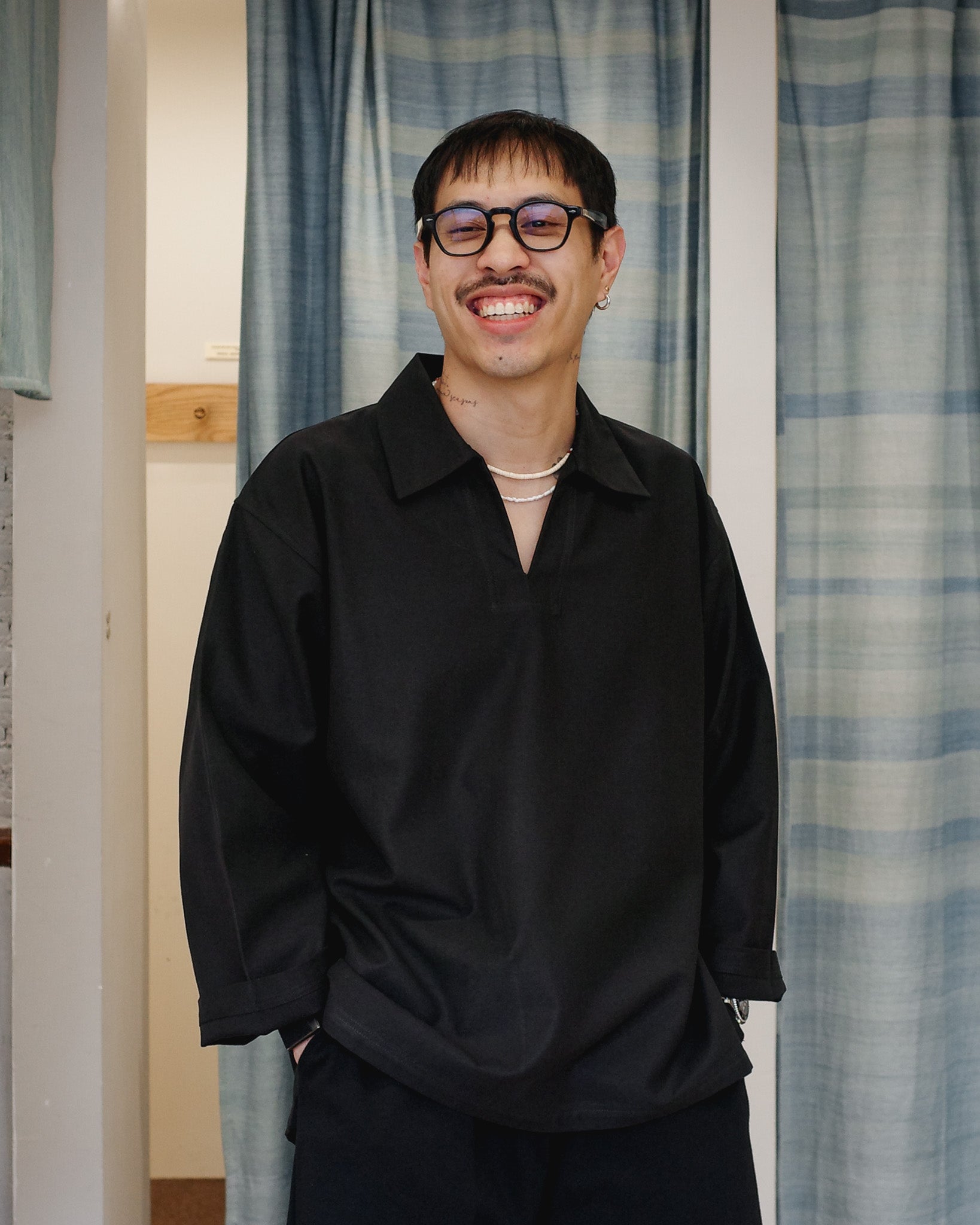 ASANOHA  PULL OVER SHIRT